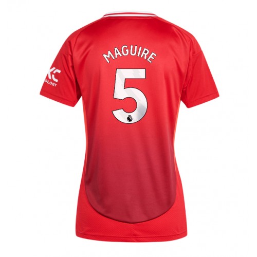 Dres Manchester United Harry Maguire #5 Domaci za Žensko 2024-25 Kratak Rukav